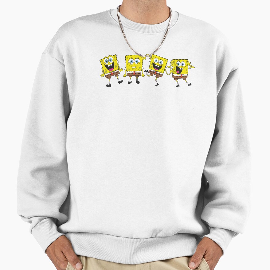 The Spongebob Squarepants Movie Four Wacky Spongebob Faces Sweatshirt - Image 2