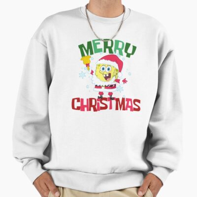 Alternative view of Spongebob Squarepants Santa Outfit Merry Christmas Sweatshirt