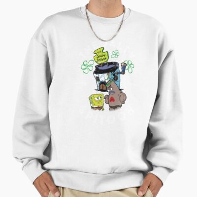 Alternative view of Spongebob Squarepants The Salty Spitoon How Tough Are Ya Sweatshirt