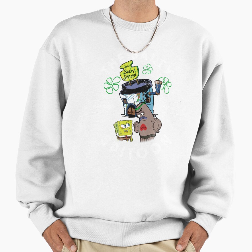 Spongebob Squarepants The Salty Spitoon How Tough Are Ya Sweatshirt - Image 2