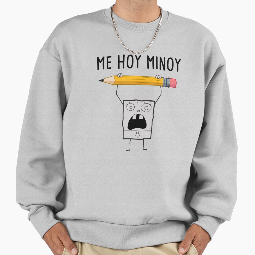 Spongebob Squarepants Doodle Bob Me Hoy Minoy Portrait Sweatshirt - Image 4