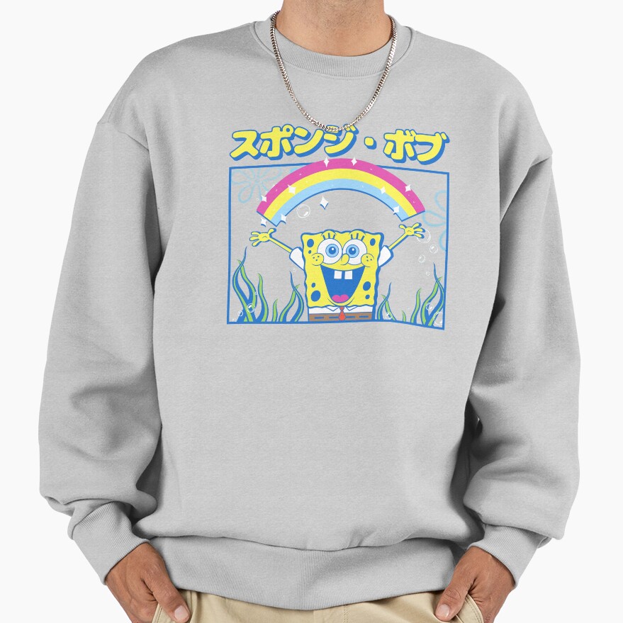 Spongebob Squarepants Kanji Spongebob Sweatshirt - Image 4