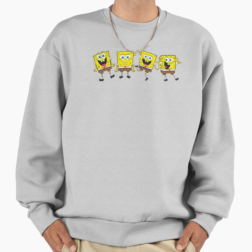 The Spongebob Squarepants Movie Four Wacky Spongebob Faces Sweatshirt - Image 5
