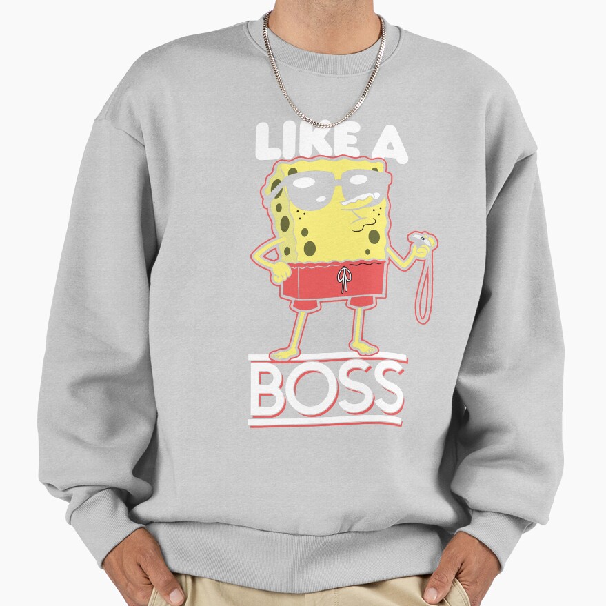Spongebob Squarepants Lifeguard Like A Boss Sweatshirt - Image 4