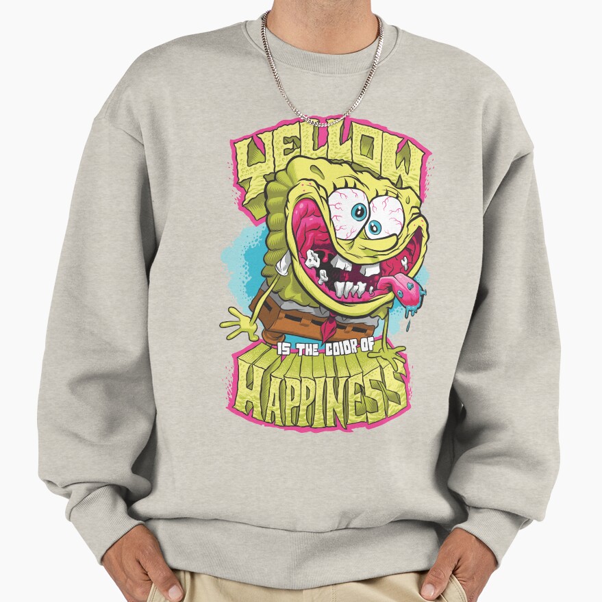 Spongebob Squarepants Yellow Happiness Sweatshirt - Image 4