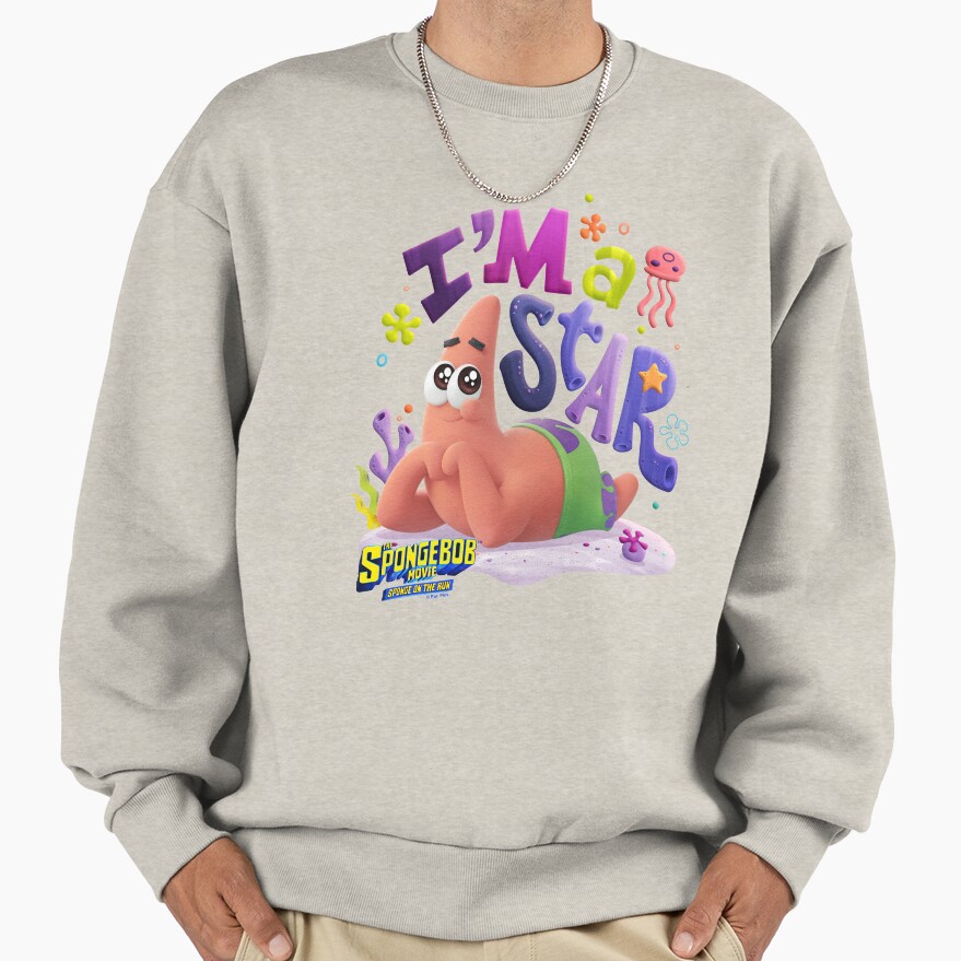The Spongebob Squarepants Movie Patrick I M A Star Sweatshirt
