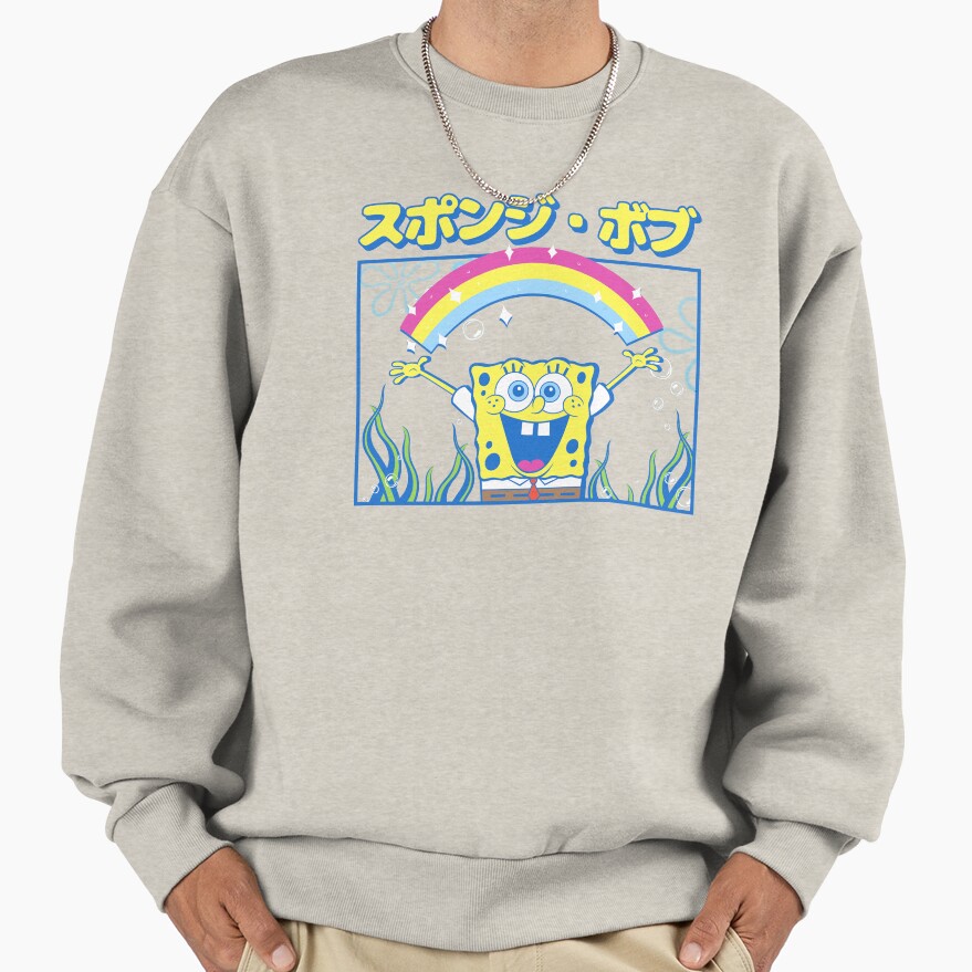 Spongebob Squarepants Kanji Spongebob Sweatshirt - Image 3