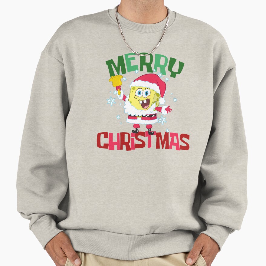 Spongebob Squarepants Santa Outfit Merry Christmas Sweatshirt