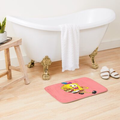 Alternative view of Sponge Bob At Krusty Krab Bath Mat