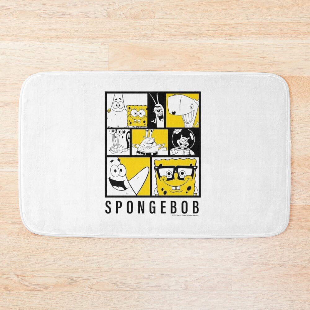 Spongebob Squarepants Comic Panel Style Bath Mat