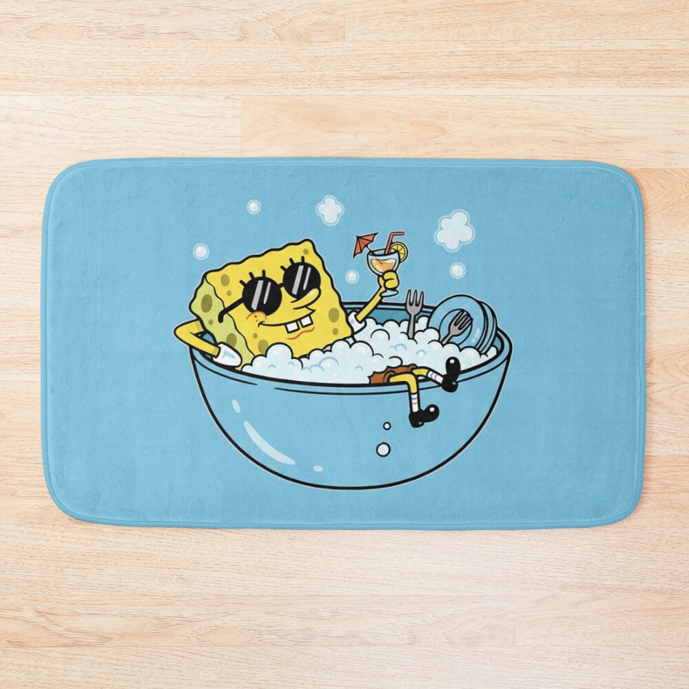 Happy Sponge Bob Bath Mat