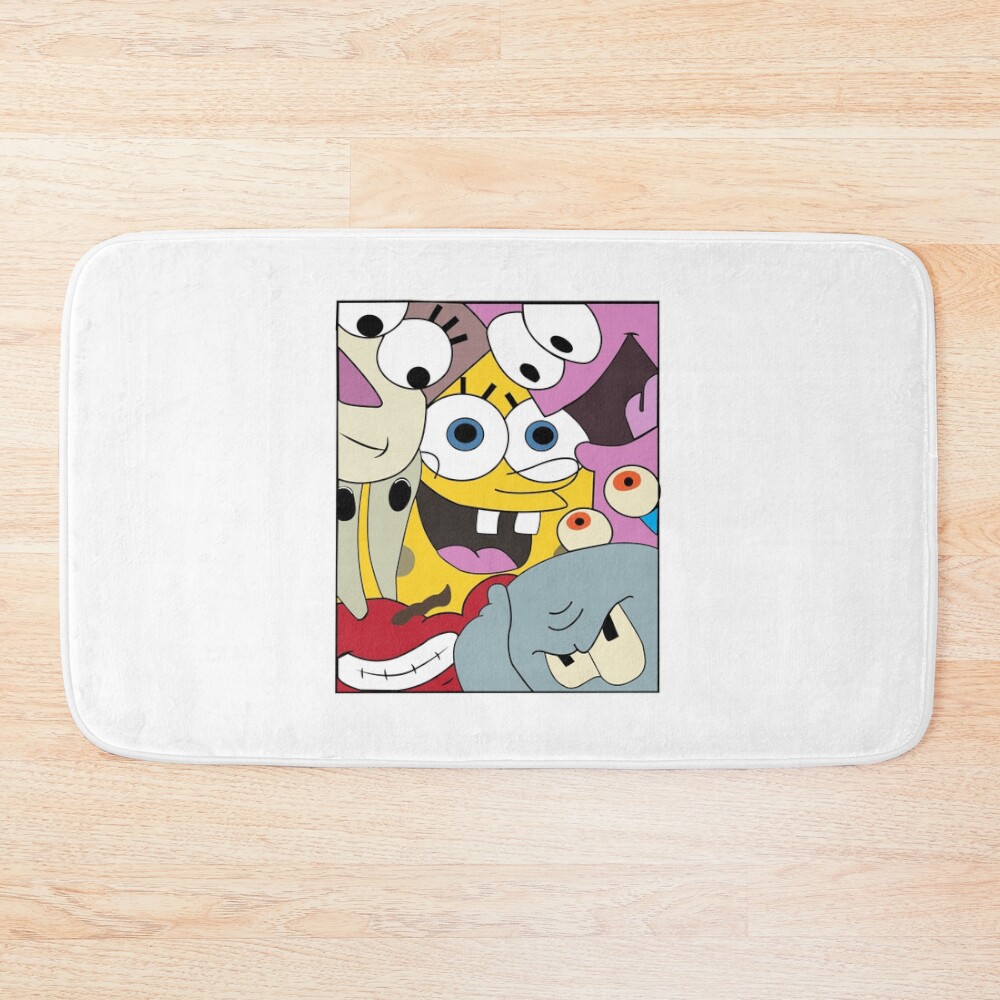 Spongebob Characters Bath Mat