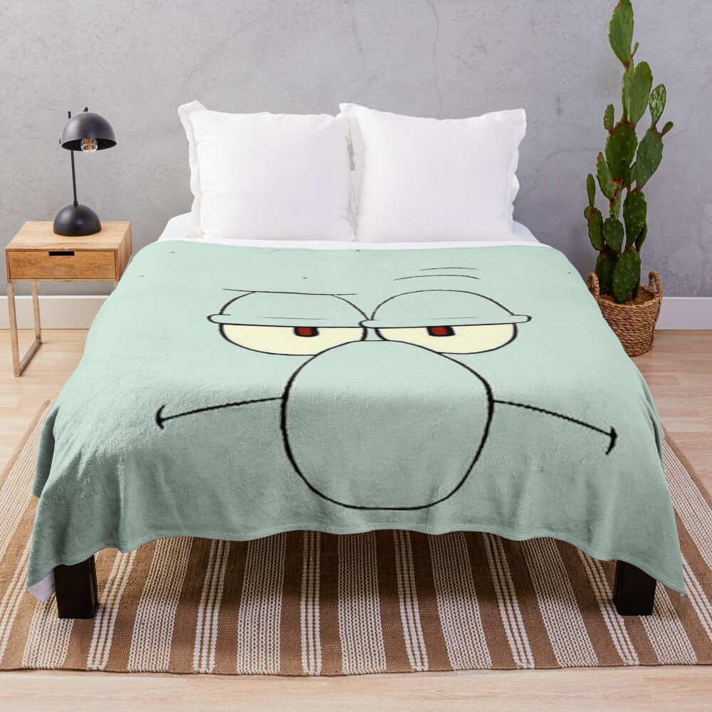 Squidward Throw Blanket