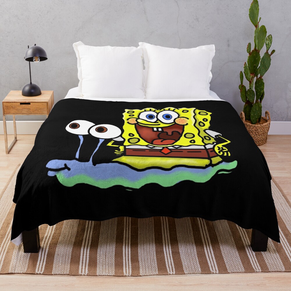 Sponge Bob Psychedelic Throw Blanket