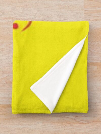 Alternative view of Spongebob Smile Mask Throw Blanket