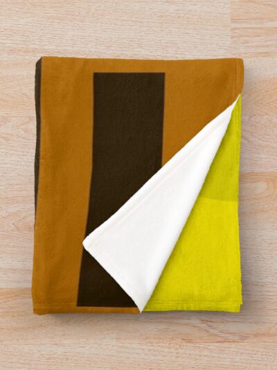 Alternative view of Yellow Sqaure Sticker Design For Yoga Pants Sponge Like Texture Bob The Yellow Sqaure Throw Blanket