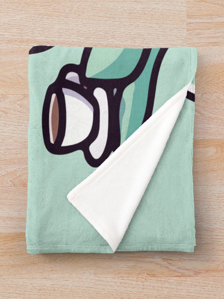 Squidward Tentacles Tea Throw Blanket - Image 2
