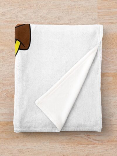 Alternative view of Sponge Playing A Guitar Throw Blanket