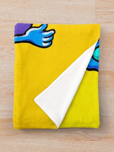 Alternative view of Pop Sponge Bob By Art Throw Blanket