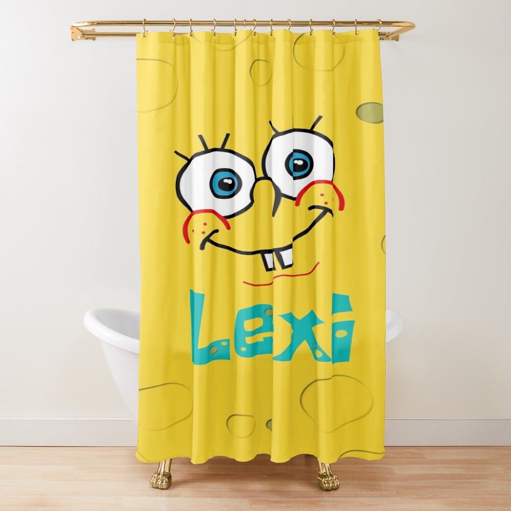 Sponge Character Personalized Lexi Shower Curtain