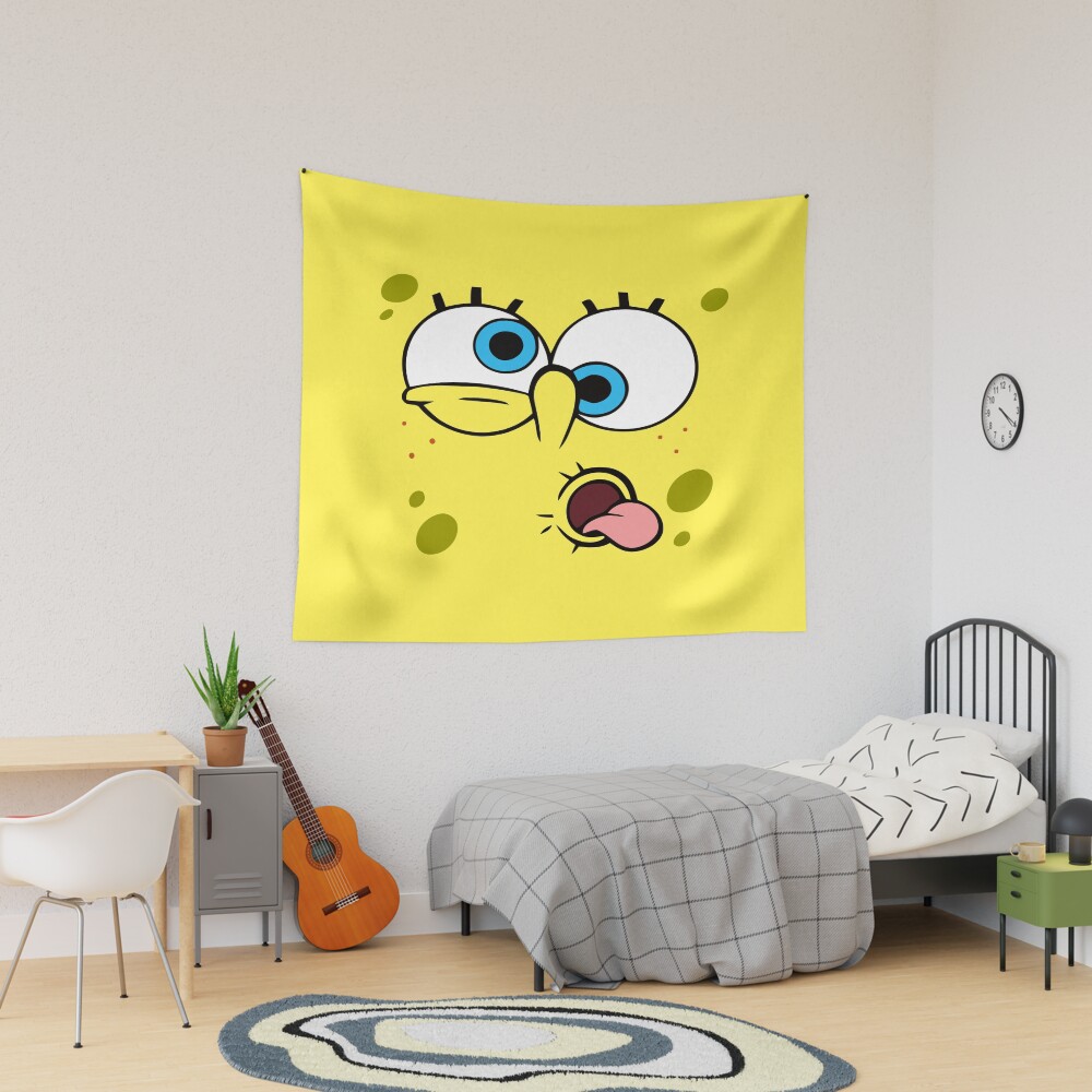 Spongebob Squarepants Silly Face Tapestry