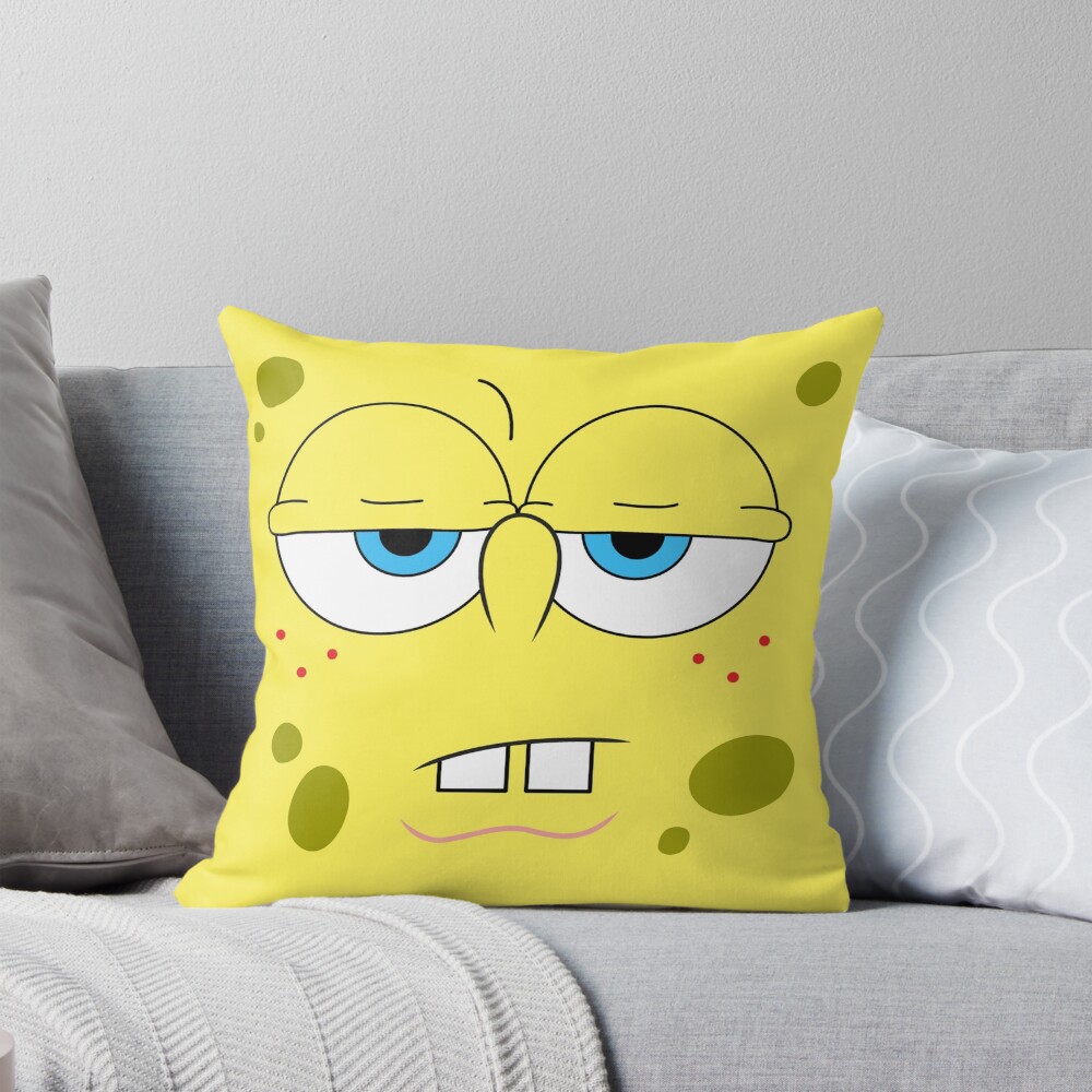 Sponge Face Ultrahd Throw Pillow