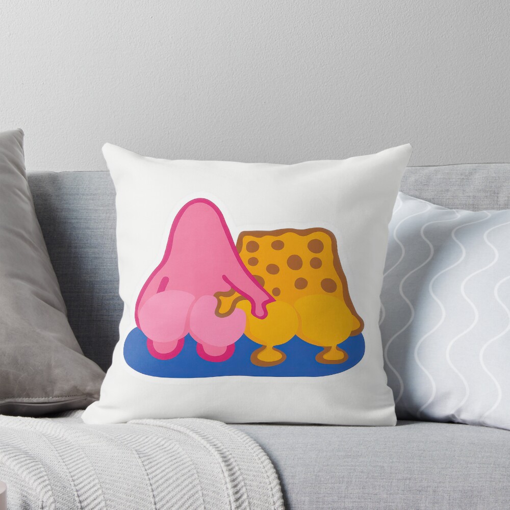 Sponge Bob Bubble But Throw Pillow