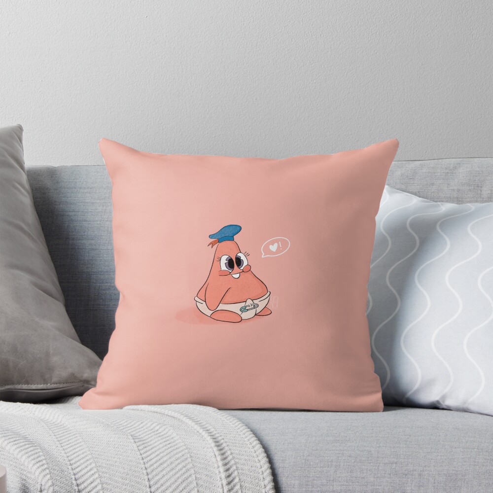 Patrick Star Throw Pillow
