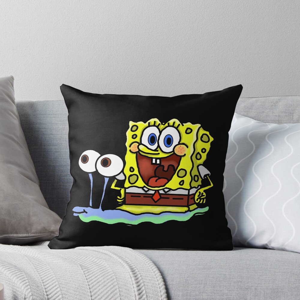 Sponge Bob Psychedelic Throw Pillow