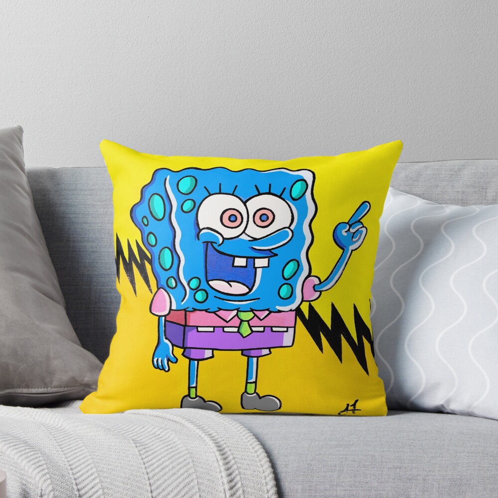 Pop Sponge Bob By Art Throw Pillow